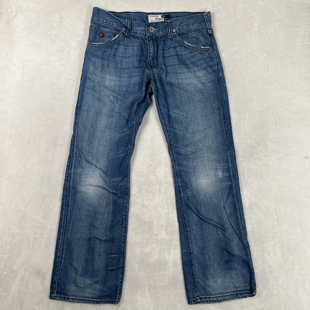Energie Boot Morris Jeans Mens 34x32 Blue Jeansession Bootcut Denim Med Wash Y2K